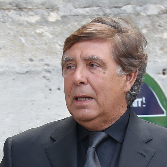 Jean-Pierre Foucault - Obsèques de Mireille Darc en l'église Saint-Sulpice à Paris. Le 1er septembre 2017