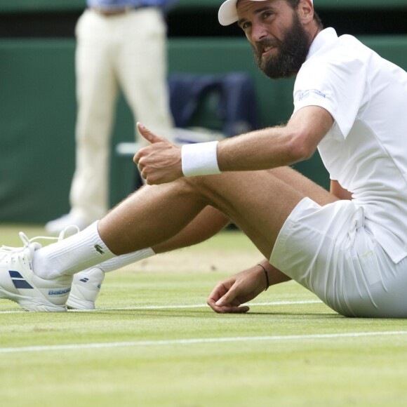 Benoit Paire - 1/8ème de finale du tournoi de tennis de Wimbledon. Le 10 juillet 2017 10/07/2017 - Londres