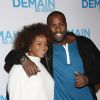 Teddy Riner et sa compagne Luthna à l'avant-première du film "Demain tout commence" au Grand Rex à Paris le 28 novembre 2016.