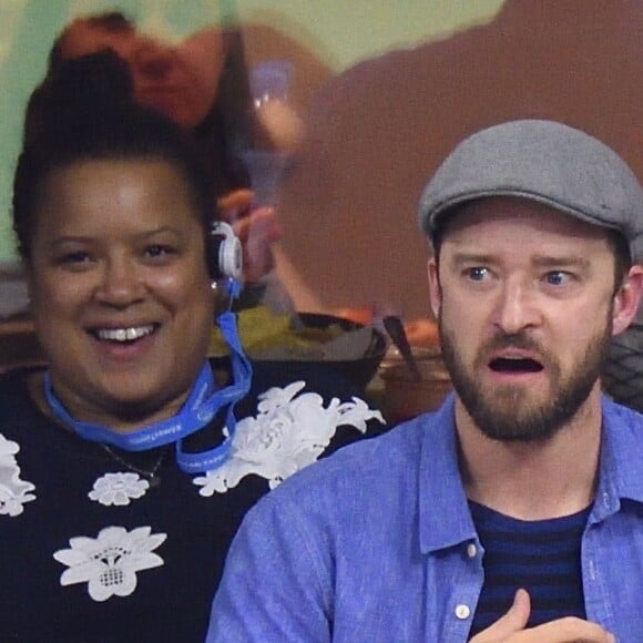 Justin Timberlake et Jessica Biel assistent à un match de l'US Open à Flushing Meadows-Corona Park. New York, le 2 septembre 2017.