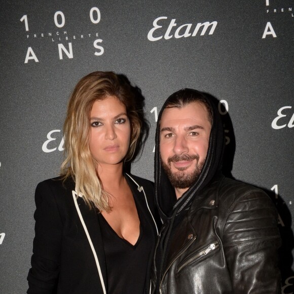 Michaël Youn et sa compagne Isabelle Funaro - Photocall - 9ème édition du "Etam Live Show" (Etam Lingerie) lors de la fashion week à Paris, le 27 septembre 2016. La marque Etam fête ses 100 ans en 2016. © Rachid Bellak/Bestimage