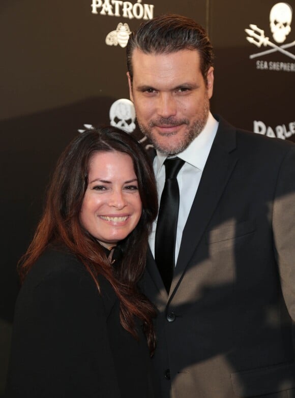 Holly Marie Combs et son fiancé Mike à la soirée de gala du 40e anniversaire de Sea Shepherd à Los Angeles, le 10 juin 2017.