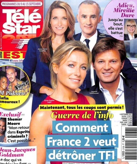 Magazine "Télé Star" en kiosques le 4 septembre 2017.