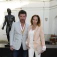 Philippe Lellouche et sa femme Vanessa Demouy - Soirée du cinquième anniversaire du musée Paul Belmondo à Boulogne-Billancourt le 13 avril 2015.