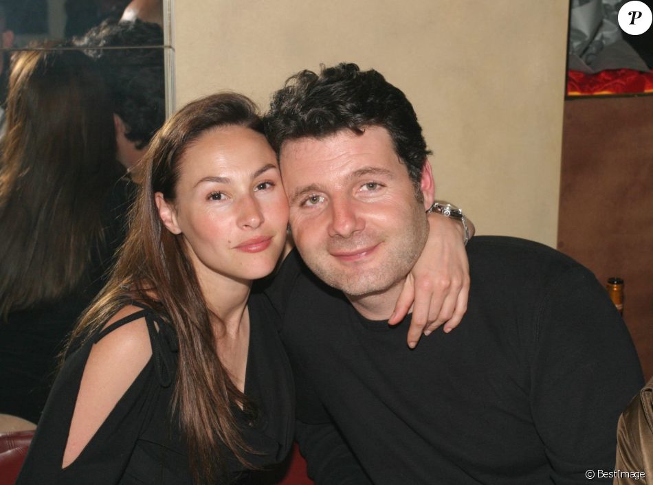  Vanessa Demouy et Philippe Lellouche à Paris, mai 2004.  