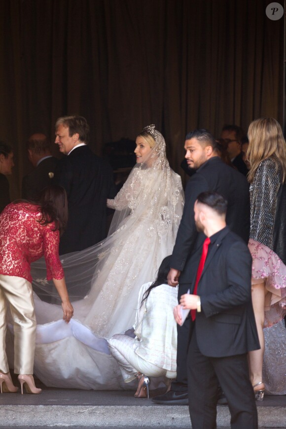 Cérémonie religieuse du Mariage du prince Ernst August Jr de Hanovre et de Ekaterina Malysheva en l'église Marktkirche de Hanovre le 8 juillet 2017.