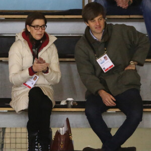 Exclusif - La princesse Caroline de Hanovre et le prince Ernst August de Hanovre fils au Festival Olympique de la Jeunesse Européenne 2015 à Dornbirn le 26 janvier 2015.