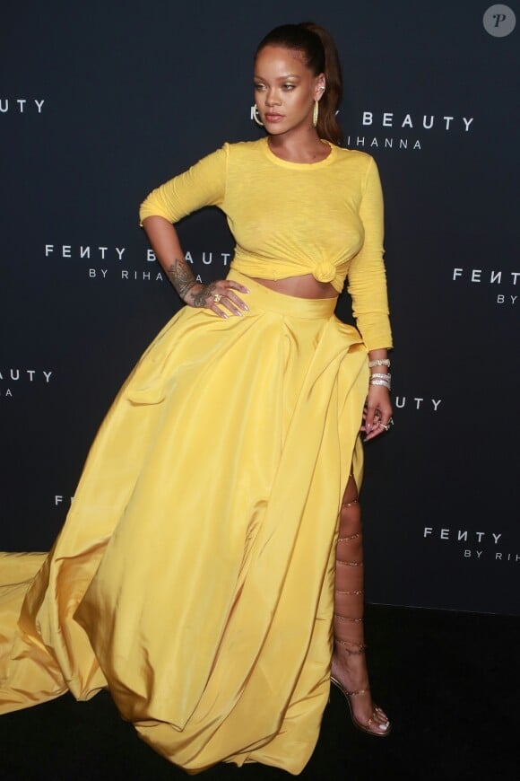 Rihanna à la soirée Fenty Beauty By Rihanna au Duggal Greenhouse à New York, le 7 septembre 2017.