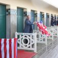 Inauguration de la cabine de Woody Harrelson sur les planches lors du 43e Festival du Cinéma Américain de Deauville, le 9 septembre 2017. © Denis Guignebourg/Bestimage