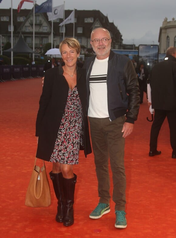 Olivier Baroux et sa femme Coralie à la première de "Mother !" lors du 43e Festival du Cinéma Américain de Deauville, le 8 septembre 2017. © Denis Guignebourg/Bestimage