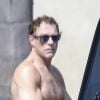 Exclusif - Jean-Claude Van Damme à la sortie de son cours de gym à Venice Beach, le 13 août 2017