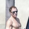 Exclusif - Jean-Claude Van Damme à la sortie de son cours de gym à Venice Beach, le 13 août 2017