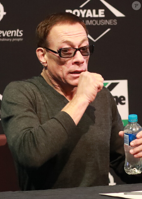 Jean-Claude Van Damme lors d'une conférence de presse à Sydney, le 22 août 2016.