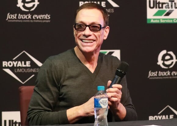 Jean-Claude Van Damme lors d'une conférence de presse à Sydney, le 22 août 2016.