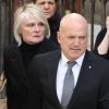 Louis Bodin et sa femme Claire Depeuille-Bodin - Obsèques de la navigatrice française Florence Arthaud en l'église Saint-Séverin à Paris, le 30 mars 2015.