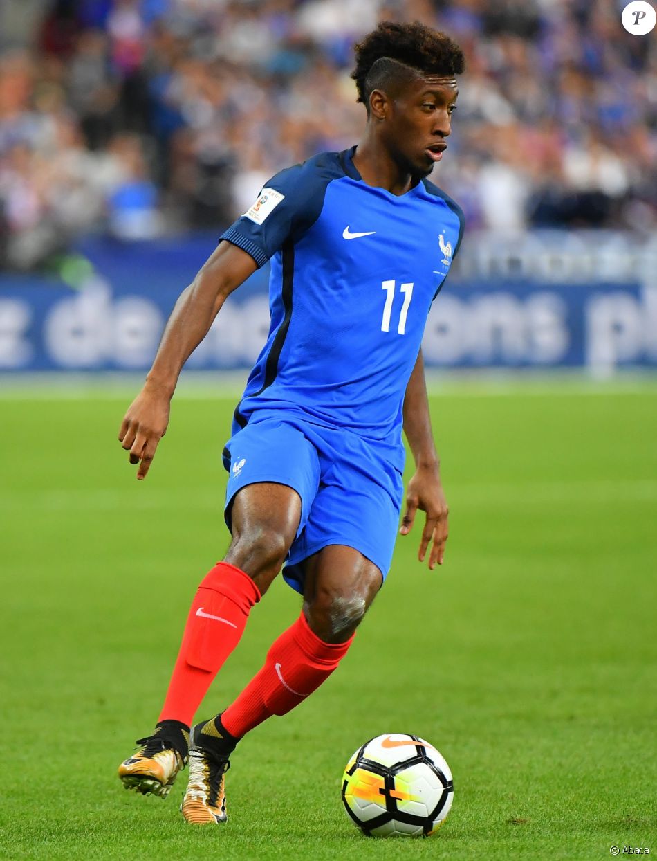 Kingsley Coman lors du match pour les éliminatoires de la Coupe du Monde 2018 France - Pays-Bas (4-0) au Stade de France, le 31 août 2017.