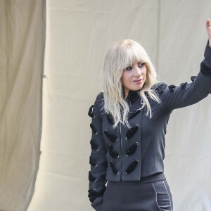 Lady Gaga arrive à une conférence de presse au TIFF (Toronto International Film Festival) pour la promotion d'un documentaire de Netflix "Gaga : five foot two" à Toronto le 8 septembre 2017.