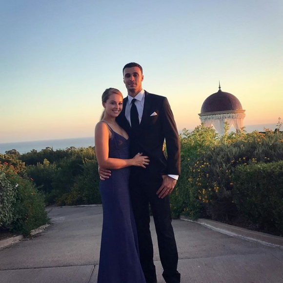 Larry Nance Jr., joueur des Los Angeles Lakers, a révélé en septembre 2017 ses fiançailles avec sa compagne Hailey. Photo Instagram du 8 août 2017.