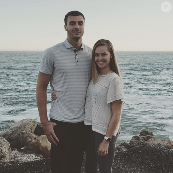 Larry Nance Jr., joueur des Los Angeles Lakers, a révélé en septembre 2017 ses fiançailles avec sa compagne Hailey. Photo Instagram 2016.