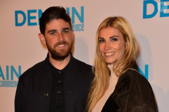 Alexandra Rosenfeld (Miss France 2006) et son compagnon Etienne - Avant première du film "Demain tout commence" au Grand Rex à Paris le 28 novembre 2016. © Coadic Guirec/Bestimage