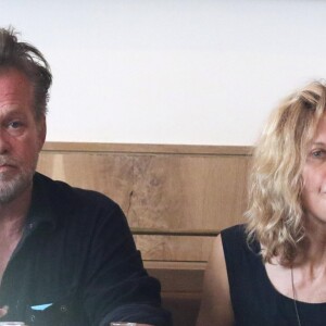 Meg Ryan déjeune avec son compagnon John Mellencamp à New York le 16 septembre 2017. © CPA/Bestimage