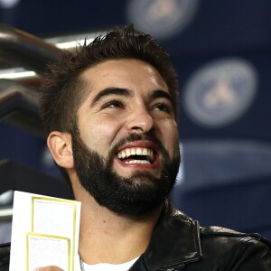 Kendji Girac au match de Ligue 1 "PSG - OL (2-0)" au Parc des Princes à Paris, le 17 septembre 2017. © Cyril Moreau/Bestimage