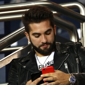 Kendji Girac au match de Ligue 1 "PSG - OL (2-0)" au Parc des Princes à Paris, le 17 septembre 2017. © Cyril Moreau/Bestimage