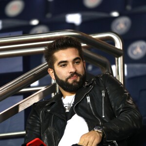 Kendji Girac au match de Ligue 1 "PSG - OL (2-0)" au Parc des Princes à Paris, le 17 septembre 2017. © Cyril Moreau/Bestimage