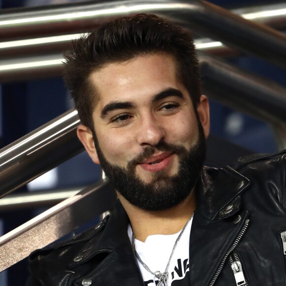 Kendji Girac au match de Ligue 1 "PSG - OL (2-0)" au Parc des Princes à Paris, le 17 septembre 2017. © Cyril Moreau/Bestimage