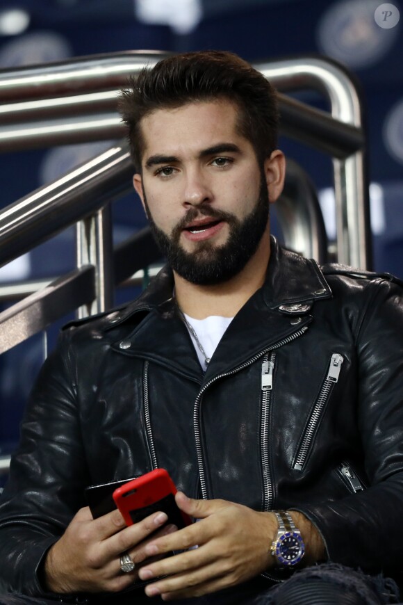 Kendji Girac au match de Ligue 1 "PSG - OL (2-0)" au Parc des Princes à Paris, le 17 septembre 2017. © Cyril Moreau/Bestimage