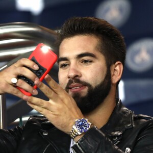 Kendji Girac au match de Ligue 1 "PSG - OL (2-0)" au Parc des Princes à Paris, le 17 septembre 2017. © Cyril Moreau/Bestimage