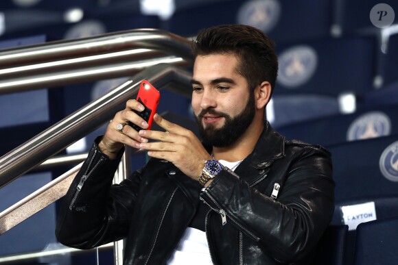 Kendji Girac au match de Ligue 1 "PSG - OL (2-0)" au Parc des Princes à Paris, le 17 septembre 2017. © Cyril Moreau/Bestimage