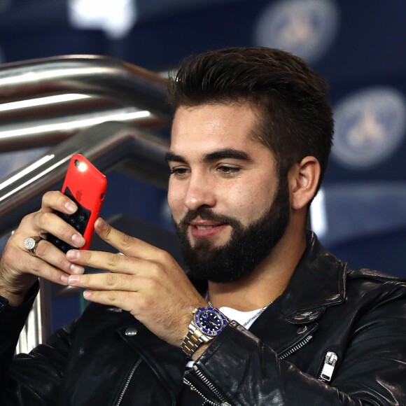 Kendji Girac au match de Ligue 1 "PSG - OL (2-0)" au Parc des Princes à Paris, le 17 septembre 2017. © Cyril Moreau/Bestimage