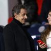 Nicolas Sarkozy au match de Ligue 1 "PSG - OL (2-0)" au Parc des Princes à Paris, le 17 septembre 2017. © Cyril Moreau/Bestimage