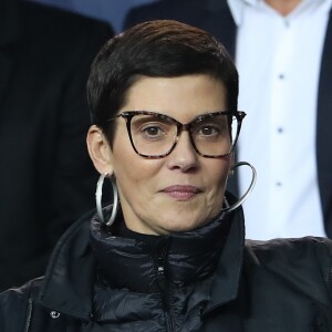 Cristina Cordula au match de Ligue 1 "PSG - OL (2-0)" au Parc des Princes à Paris, le 17 septembre 2017. © Cyril Moreau/Bestimage