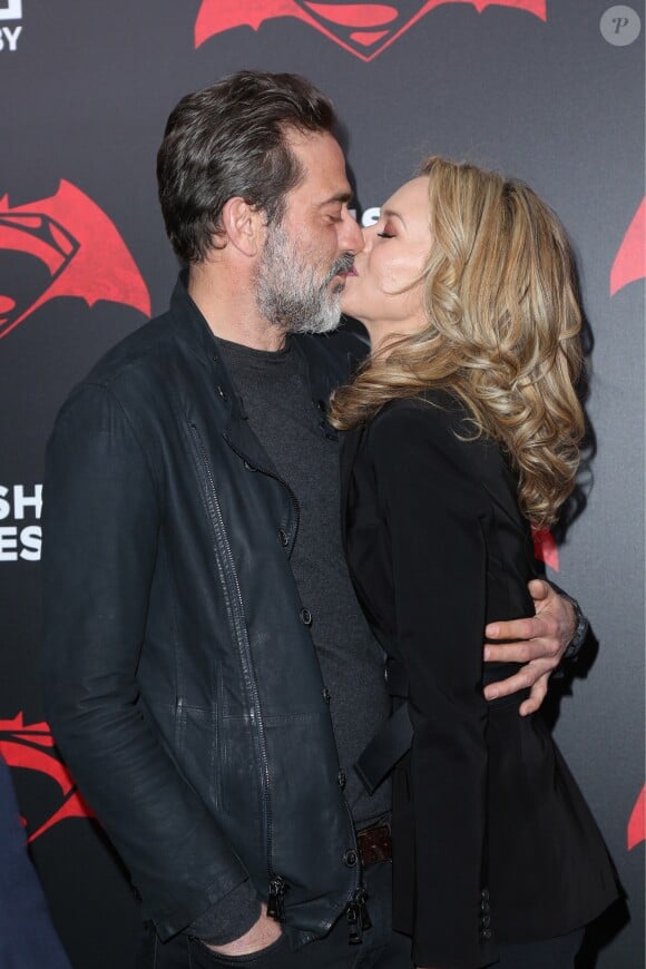 Jeffrey Dean Morgan et sa femme Hilarie Burton à la première de 'Batman V Superman: Dawn Of Justice' au Radio City Music Hall à New York, le 20 mars 2016 © Elizabeth Pantaleo/Bestimage