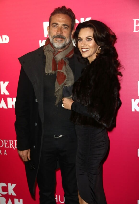 Jeffrey Dean Morgan et sa compagne Hilarie Burton à la première de 'Rock The Kasbah' à New York, le 19 octobre 2015.