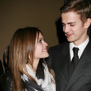 Rachel Bilson et Hayden Christensen à la première de "Jumper" à New York, le 11 février 2008.