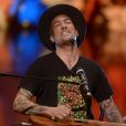 Ben Harper sur le plateau TV de l'émission "Che tempo che fa" à Milan. Le 15 mai 2016