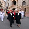 Image de l'audience solennelle de rentrée des cours et tribunaux de Monaco en présence du prince Albert II le 2 octobre 2017. © Bruno Bebert / Bestimage