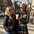 Pause café pour Laeticia Hallyday et Marie Poniatowski, Instagram septembre 2017.