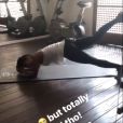Christina Milian en pleine séance de sport avec Justin Shaw, de Sexy Life Fitness. Insta story, août 2017