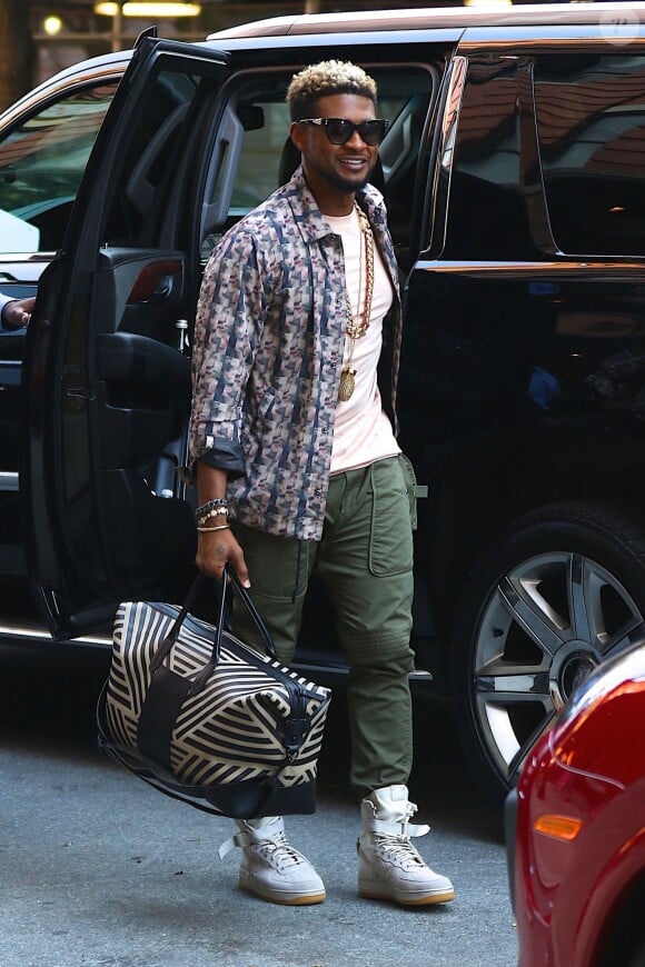 Usher arrive à l'hôtel Greenwich à New York le 15 juin 2017.