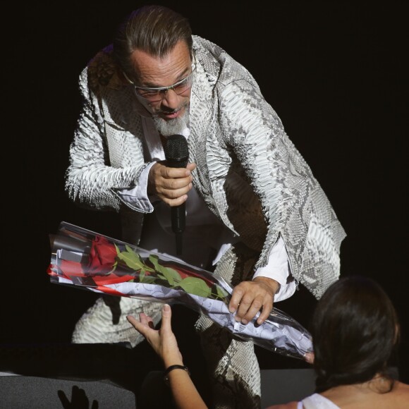 Florent Pagny présente sa nouvelle tournée  "55 tour" à Lille le 22 septembre 2017. © Stéphane Vansteenkiste / Bestimage