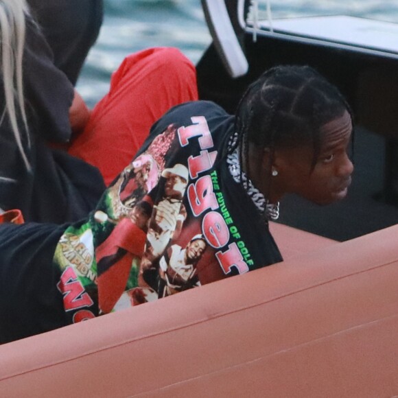 Kylie Jenner et Travis Scott au tut début de leur idylle, le 7 mai 2017 à Miami en Floride.