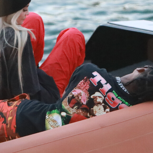 Kylie Jenner et Travis Scott au tut début de leur idylle, le 7 mai 2017 à Miami en Floride.