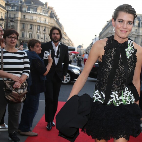 Charlotte Casiraghi et son compagnon Dimitri Rassam - Le palais Garnier accueille le gala d'ouverture de la saison de danse 2017/2018 du ballet de l'Opéra National de Paris, le 21 septembre 2017.