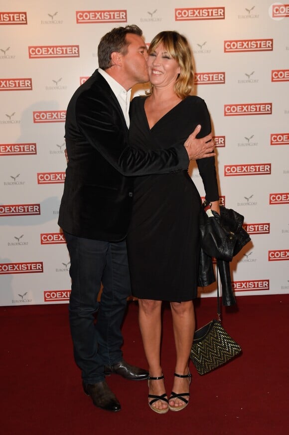 Guillaume de Tonquédec et Mathilde Seigner - Avant-première du film "Coexister" au Grand Rex à Paris le 25 septembre 2017. © Coadic Guirec/Bestimage25/09/2017 - Paris