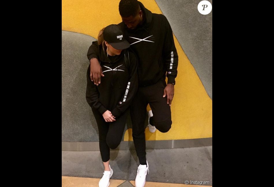 Khloé Kardashian et Tristan Thompson sur une photo publiée sur Instagram le 24 juillet 2017