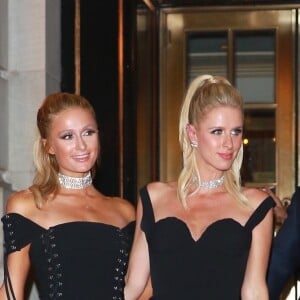 Paris Hilton et Nicky Hilton, enceinte, arrivent à la soirée 'Icons By C. Roitfeld' à New York le 8 septembre 2017.